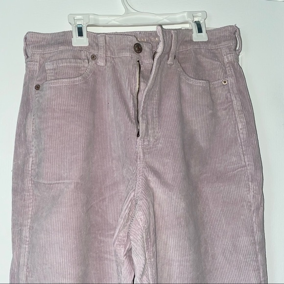 Purple corduroy straight pants - Picture 3 of 3